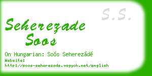 seherezade soos business card